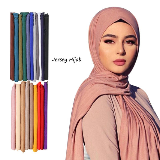 30 Colors Plain Solid Modal Jersey Hijab Women